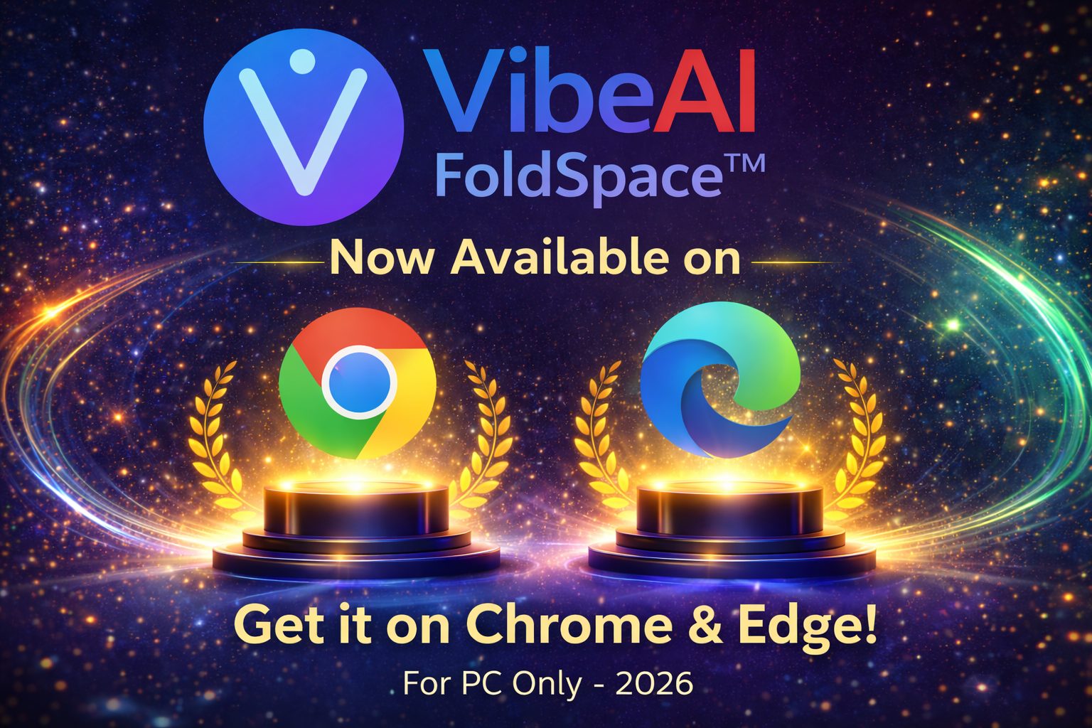 VibeAI FoldSpace — Now available on Chrome Web Store and Microsoft Edge Add-ons